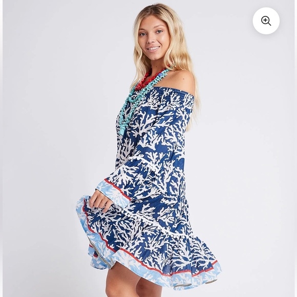 Cute Coral tropical Tunic. - Picture 6 of 8